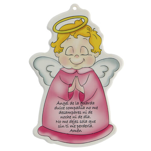 Shaped picture for girl's nursery Angel of God SPA 1