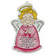 Pink Guardian Angel wall plaque, Spanish s1