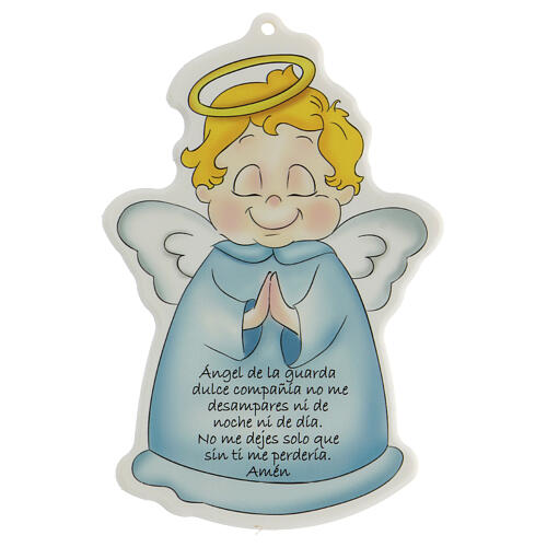 Shaped picture for boy's nursery Angel of God SPA 1