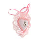 Pink crib medal Virgin and Child s2