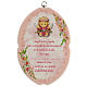 Picture of Guardian angel with prayer SPA, pink background s1