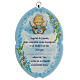 Picture of Guardian angel with prayer SPA, blue background s1