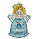 Angel of God figure icon blue in English s1