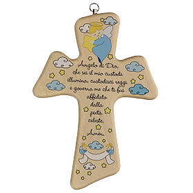 Cartoon cross with prayer