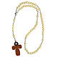 Communion favour, elastic rosary in pearl glass and prayer s3