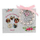 Baptism gift set box with decade rosary and picture in Spanish s2
