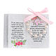 Baptism gift set box with decade rosary and picture in French s2