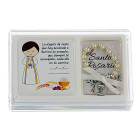 First Communion gift set for boys decade and Spanish picture