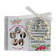 Holy Communion box set for boy, single decade rosary and picture FRE s2