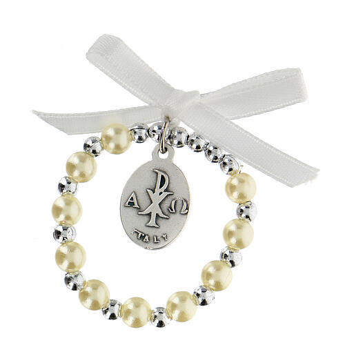 Holy Communion Favor for little girl rosary and picture 3
