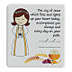 Holy Communion box set for girl, single decade rosary and picture ENG s4