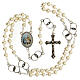 Wedding souvenir, silver rosary and wedding rings s2