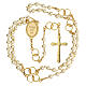 Wedding souvenir, golden rosary with wedding rings s3