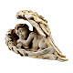 Sleeping angel on wings figurine in resin s2