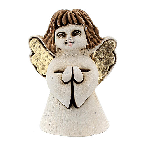 Little angel with joined hands in resin, 5 cm 1
