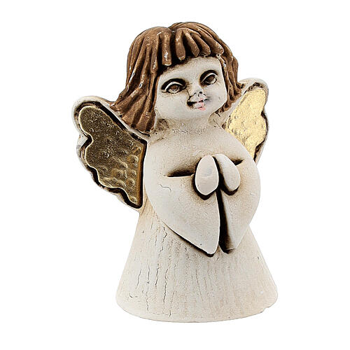 Little angel with joined hands in resin, 5 cm 3