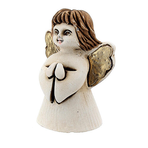Little angel with joined hands in resin 5 cm 2