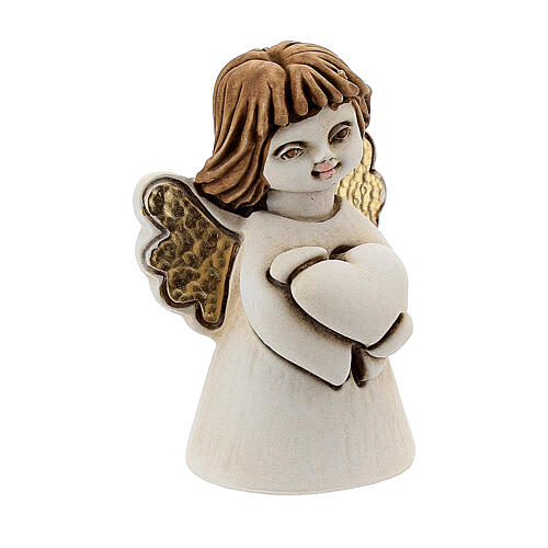Little angel with flower in resin, 5 cm 3