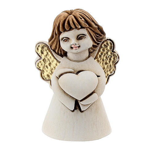 Little angel statue with flower 5 cm resin 1