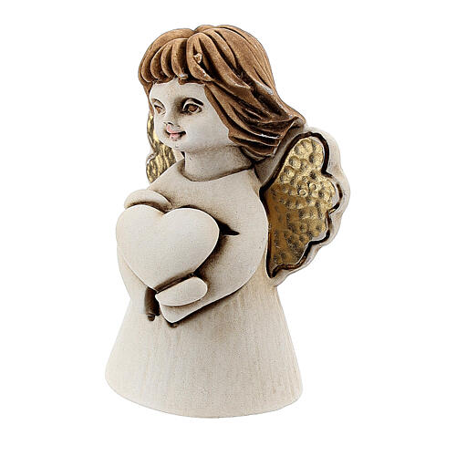 Little angel statue with flower 5 cm resin 2