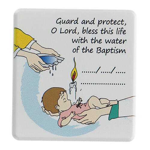 Kleines Andenken-Bild zur Taufe fűr Mädchen auf Englisch 1