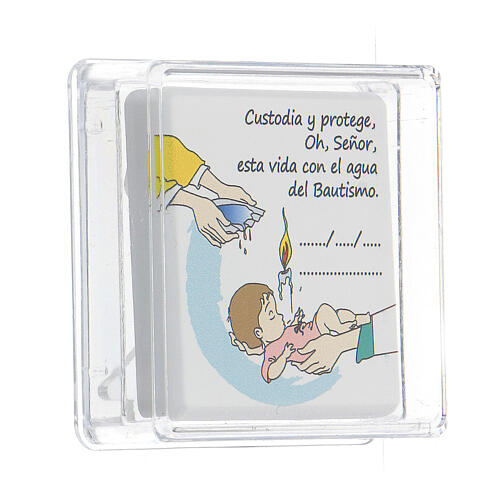 Gastgeschenk (kleines Bild) zur Taufe fűr Mädchen auf Spanisch 3