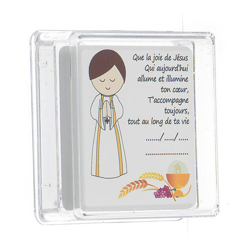 First Communion keepsake for boys, French 3