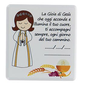 Cadre souvenir Communion fille ITALIEN