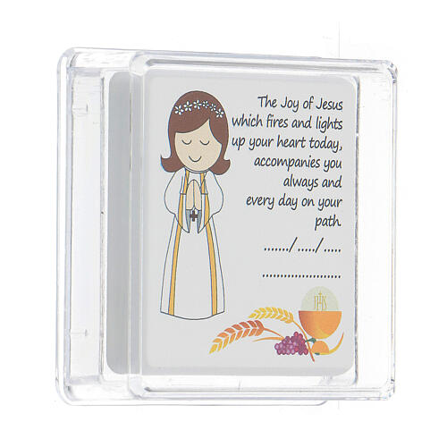 Communion favor picture for girls, English 3
