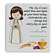 Communion favor picture for girls, English s1