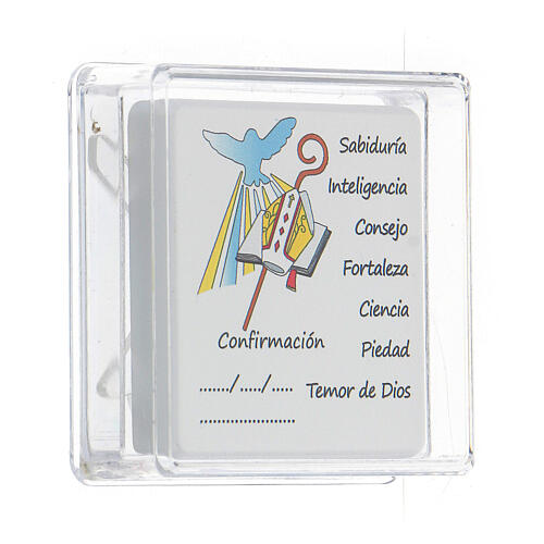 First Confirmation keepsake wooden picture Spanish  3