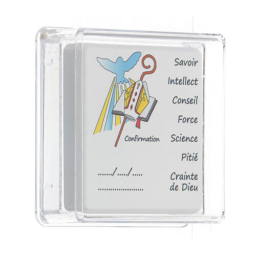 First Confirmation keepsake wooden picture French  3