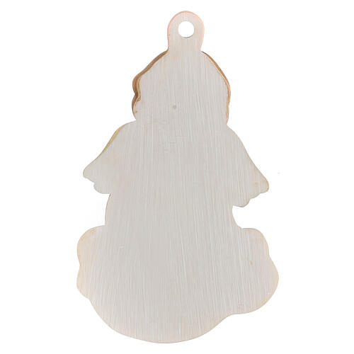Guardian Angel bas-relief for hanging, pink version 3