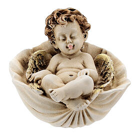 Sleeping angel statue on shell assorted models