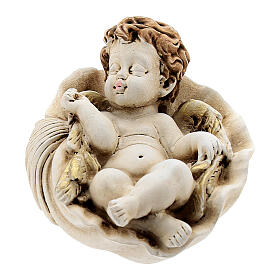 Sleeping angel statue on shell assorted models