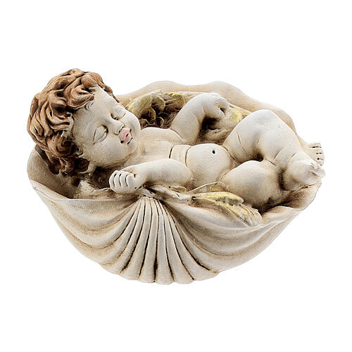 Sleeping angel statue on shell assorted models 5