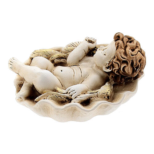 Sleeping angel statue on shell assorted models 8
