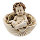 Sleeping angel statue on shell assorted models s1