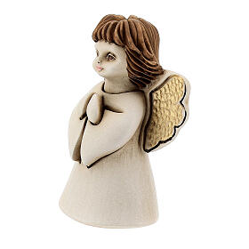 Angel statue with flower resin 10 cm