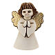 Angel statue with flower resin 10 cm s1