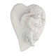 Resin angel statue lying on heart s2