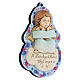 Angel plaque with flowers, blue version s2
