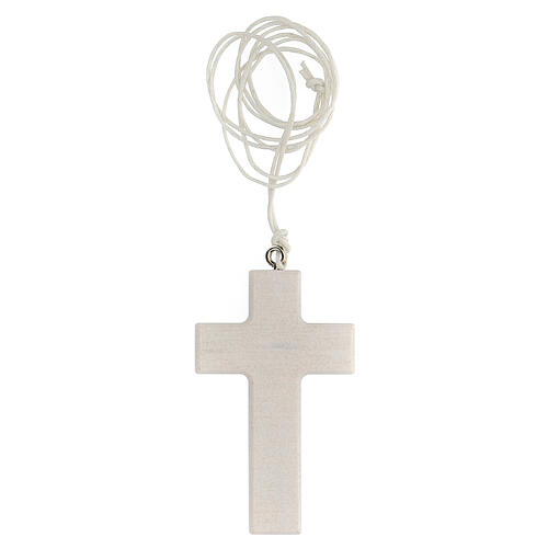 Weißes Kreuz mit Band zur Kommunion 3