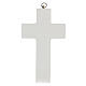 Krzyż pamiątka Komunii biały z kielichem s3