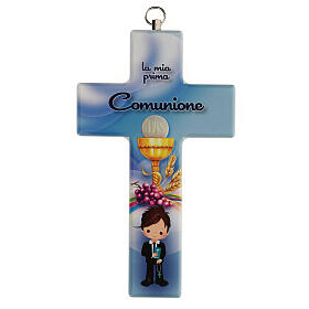 Blaues Kreuz zur Kommunion für Jungen