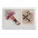 Box with cross and pink rosary for Communion s1