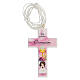 Holy Communion gift box, pink rosary and cross SPA s2