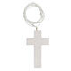 First Communion box set pink cross rosary, French s5