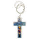 Communion box, cross and blue rosary s2