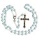 Cofre Comunión cruz y rosario azul s3